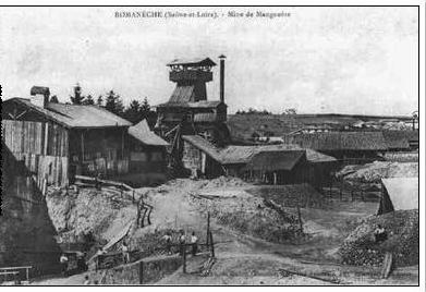 mine de manganèse de Romanèche